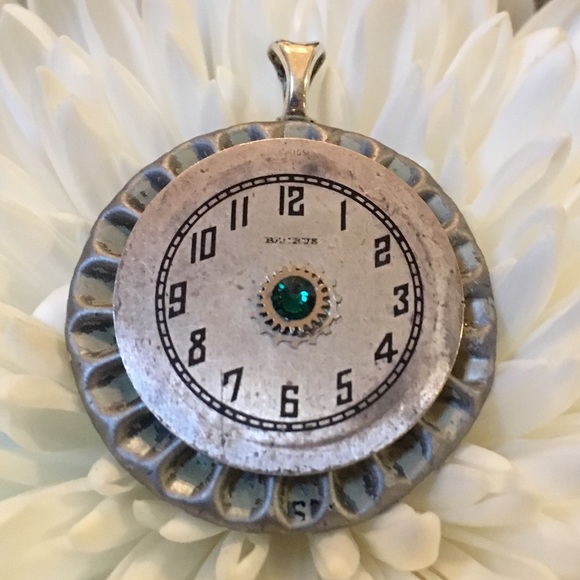 Handmade Jewelry - Handcrafted Vintage Watch Face Necklace